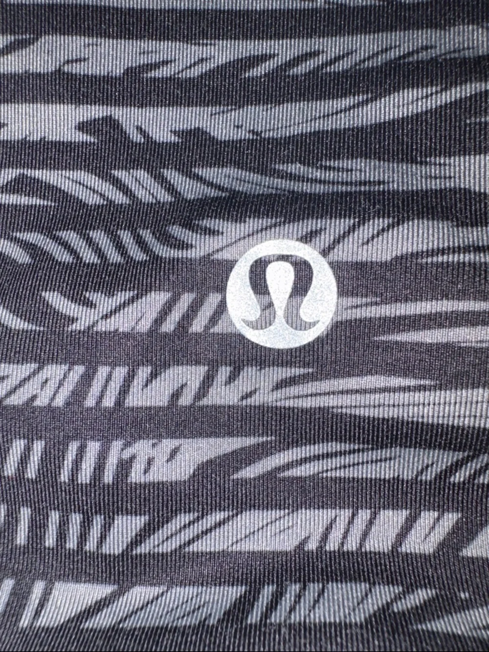 Lululemon Wunder Under Luxtreme Leggings Stripe Black roll-down Waistband 6